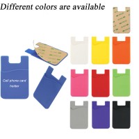 Silicone cell phone wallet