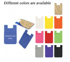 Silicone cell phone wallet