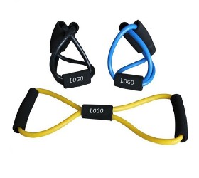 Latex figure 8 exercise band