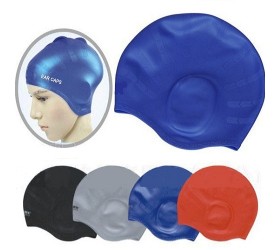 Silicone swim cap