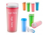 18 Oz. Double Layer matte plastic heat insulated cup